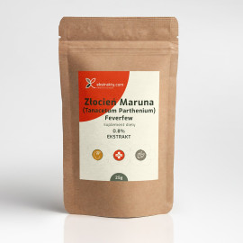 Złocień maruna (Tanacetum parthenium-Feverfew) ekstrakt 0,8% partenolidu 25g