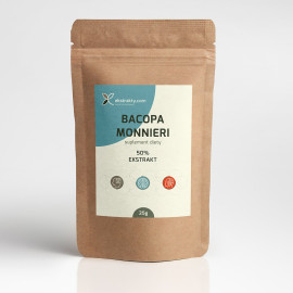 Bacopa monnieri (Brahmi) ekstrakt 50% bakozydów